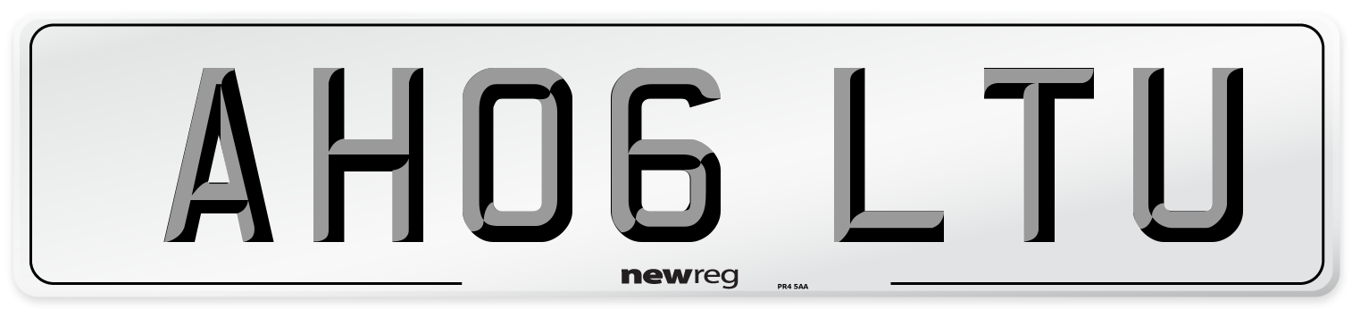 AH06 LTU Number Plate from New Reg